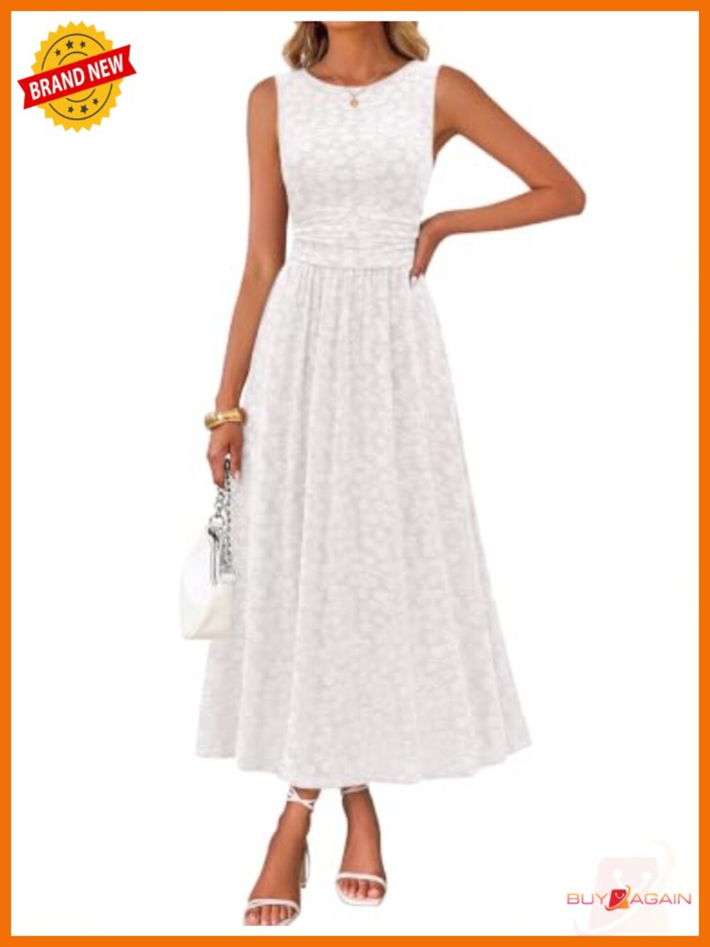 Womens Sleeveless Floral A Line Maxi Dress High Waist Summer Wedding Guest